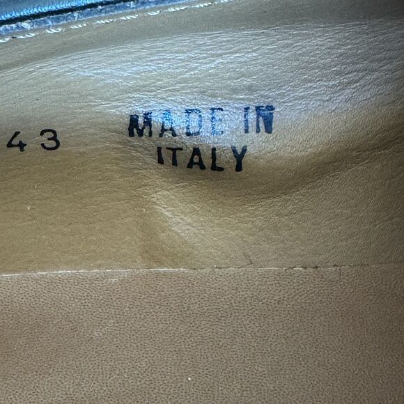 Antonio Maurizi Black Leather‎ Penny Loafers Men EU 43 US 10-10.5 Preppy Casual main image 12
